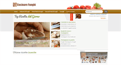 Desktop Screenshot of cucinarefunghi.com